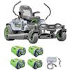 Ego TRATTORINO EGO A BATTERIA 56 V RAGGIO ZERO Z6 ZT4201E-L Area di Lavoro 10.000m²