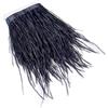 wanruida 2.75 m 10-15 cm Nero piume di struzzo tinte frangia per fai da te, (o3s)