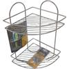 Beca Scaffale bagno doccia angoliera mensola 2 piani angolare 30x22x37 cm antiruggine