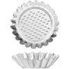 Home 8464100 Set 6 Stampini Tortine In Latta, cm 8