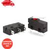 5pz interruttore tattile leva 3 pin NERO foro passante