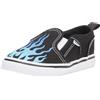Vans Asher, Scarpe da Ginnastica Unisex - Bambini e Ragazzi, Flame Black White, 19 EU