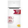 Amica DT 371 150 W frigorifero con congelatore, altezza 105 cm, capacità 112 litri/bianco