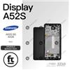 SAMSUNG DISPLAY A52S 5G A528 ORIGINALE SERVICE NERO TOUCH SCREEN SCHERMO