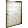 CASSETTE POSTALI ALUBOX ALUBOX Bacheca Portachiavi Da Parete In Alluminio 30X5X14 Cm Porta Chiavi Da Muro Per Casa Per Interno O Esterno Protetto Made In Italy Cassetta Appendi Chiavi A Muro Con 96 Ganci Numerati (BRONZO)