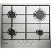 Indesit THP 642 IX/I 1 piano gas inox 60cm 4 fuochi griglie smaltate