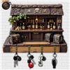 Portachiavi da Parete 30cm - Bauli Pirata Organizer 2D 4 Ganci Ingresso