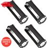 2 gialle convertitore batteria D riduttore AA/AAA adattatore ABS acciaio