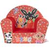 BING TATAWAY Poltroncina Bing Rossa per Bambini Comoda e Sicura Design Divertente