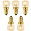 Caldarax 5 Pezzi Lampadina Sale 230V T22 E14 Dimmerabile Luce Calda 2700K 80LM Resistente