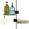Does not apply Porta Sapone Senza Foratura, 2 Porta Shampoo in Acciaio Inox, Servo per Doccia,