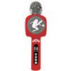 Lexibook Miraculous Microfono Wireless con Altoparlante e luci, Bluetooth®, Funzione di Cambio Voce, Effetti Luminosi, Porta Micro SD, USB, Argento/Rosso, MIC260MILXB