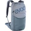 EVOC STAGE 6 + HYDRATION BLADDER 2, zaino (spallacci regolabili, AIR FLOW CONTACT SYSTEM, zaino con sacca idrica da 2 l e scomparto per attrezzi), acciaio - viola - oliva scuro