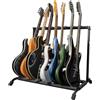 Gator Frameworks - Supporto Pieghevole per 7 Chitarre, Struttura in Acciaio Verniciato a Polvere, Imbottitura in Schiuma, Compatibile con Chitarre Elettriche, Acustiche e Bassi (RI-GTR-RACK7)