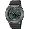 Casio G-Shock Quadrante Verde Cinturino In Resina Verde GM-2100B-3AER Orologi