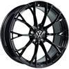 Volkswagen Cerchio in Lega per Golf VIII GTI/R, Warmenau, Alluminio-Magnesio-Silicio, Nero Lucido, 8,0J x 19, PCD 112/5, ET 50mm