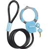 MASTER LOCK Antifurto per Bicicletta [Cavo + Manette] [Serratura a Chiave] 8275EURDPROBLU - Ideale per Bicicletta, Monopattino Elettrico, Passeggino, Attrezzature Sportive