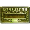 Alubox A8OB Placca Bucalettere Serie Como Ottone Verniciato Ghisa, Brunito
