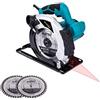 KATSU Tools KATSU Sega Circolare 185mm 1600W con Guida Laser e 2 Lame 24T+ 40T,
