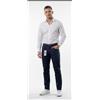Wampum Pantaloni uomo eleganti elasticizzati slim fit estivi in cotone beige blu