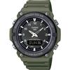 Casio Orologio Casio AQ-S810W-3BVEF Tough Solar Analogico Digitale Verde Militare New