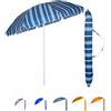 Palucart Ombrellone Spiaggia Mare Ø 240 cm 8 Stecche in Fibra Regolabile 987 - [5 COLORI]