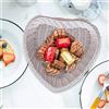 Cestino portaoggetti a forma di cuore, piatto per patatine fritte,