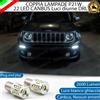 ELT COPPIA LUCI DIURNE DRL 22 LED P21W CANBUS JEEP RENEGADE DAL 2019+ 6000K BIANCO