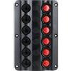 osculati PANNELLO ELETTRICO WAVE 6 INTERRUTTORI CON FUSIBILI RIARMABILI MIS. 160 x 100mm