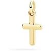 DoDo Ciondolo Dodo Croce Oro Gialla DMC6003-CROSS-0009G Charm Cross Nuova