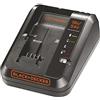 BLACK+DECKER, CARICABATTERIE X BATTERIE AL LITIO 18V - DUAL VOLT 54V - CARICA RAPIDA DA 2A.BDC2A-QW