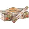 DRW Incenso Bastone Aroma eucalipto Bastone 25 cm eucalyptus (120 unità) + stampino San Pancracio