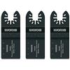 WORX WA5016.3 - Set 3 lame, larghezza: 35 mm per tagli di precisione su Legno, P