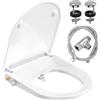 YEAUPE PRO Tavoletta WC a Forma di D con Bidet, YEAUPE PRO Tavoletta WC universale Bidet, n
