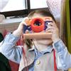 Giocattolo caleidoscopio giocattolo per fotocamera in legno per ragazzi