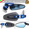 ESL COPPIA SPECCHIETTI RETROVISORI MANUBRIO CARBON E BLU PER SYM SYMPHONY 125