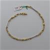 BRACCIALE DA UOMO A MAGLIA IN ORO GIALLO E BIANCO 18KT 750 4 GRAMMI (2670)
