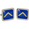 Giftshop UK Loggia massonica Venerabile Master Gemelli Quadrati IN Cromata Scatola