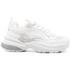 Emporio Armani Donna Sneakers in mesh bianche dettagli crema