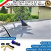 ESL ANTENNA CORTA 3,5 CM BLU FINITURA CARBONIO PER FIAT PANDA II