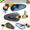 ESL COPPIA SPECCHIETTI RETROVISORI MANUBRIO CARBON E ORO PER KYMCO AGILITY 200