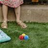 3 pezzi di bocce in legno interattive da lanciare per giochi da campeggio in