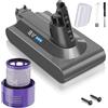 Batteria Aspirapolvere per Dyson V10 6000Mah V10 Animal, Absolute, Motorhead...