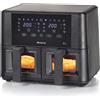 Ariete Friggitrice ad aria 9L con vetro 2400W nero 2 cestelli trasp 11 programmi