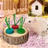 Foraging Feeder Toy Puzzle Game Treats in legno per ratti piccoli animali
