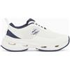 Emporio Armani Donna Sneakers in maglia tecnica bianche e blu