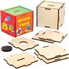 Baker Ross AX105 Kit Salvadanaio in Legno, per progetti di artigianato artistico per bambini (confezione da 3), modelii assortiti