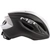 Met Casco Strale M (56-58) Ciclismo, Adulti, Unisex, Multicolore (Nero Bianco)
