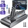 Morpilot Batteria per Dyson V10 SV12 8000mAh Dyson V10 SV12 Batteria per Cyclone, Animal, Absolute, Motorhead, Fluffy Aspirapolvere, 2 Filtri