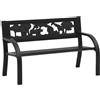 vidaXL Panchina da Giardino per Bambini 86 cm in Acciaio